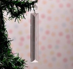 Glass Chaindelier Ornaments for Hanging in Set of 20